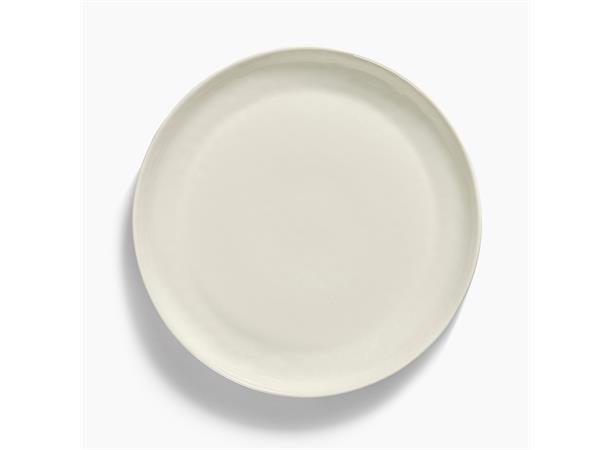 FEAST fat halvdypt Ø:350/H:40mm Dekor: White Stripes Blue