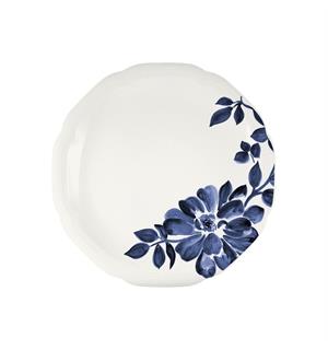 FLORAL CHARM tallerken coupe Ø:21cm Blå - Noble China 