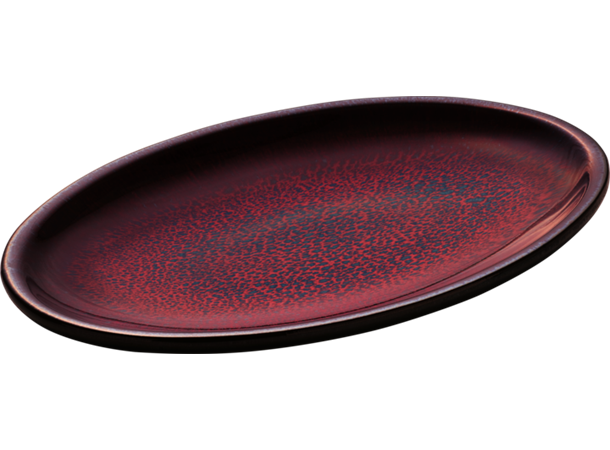 GLOW oval tallerken L:310mm L:310mm B:200mm H:32mm - Steingods