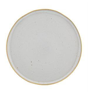 GOLD STONE tallerken/fat coupe Ø:330, hv Steingods med håndmalt gullkant 