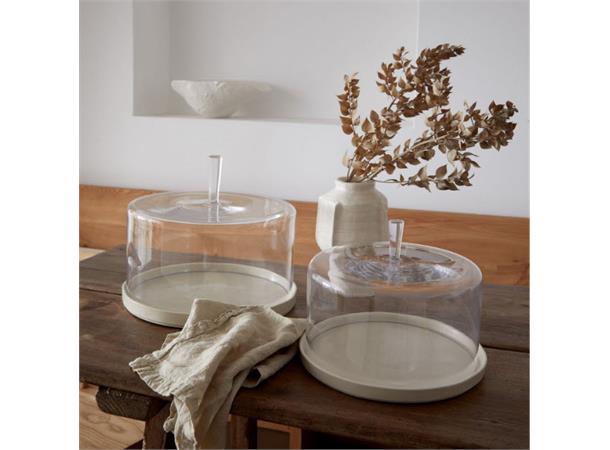 Glassklokke Ø:250mm Ø:250mm H:194mm Vekt:1124gr.