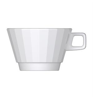 Kopp 26cl EDGE, Hvit Ø:101/H:58mm - Høybrent porselen 