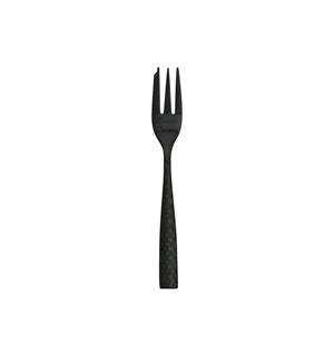 LUCCA FACET BLACK kakegaffel L:150mm I hamret rustfritt stål - matt sort 
