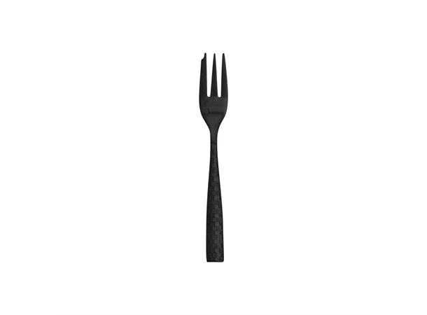 LUCCA FACET BLACK kakegaffel L:150mm I hamret rustfritt stål - matt sort