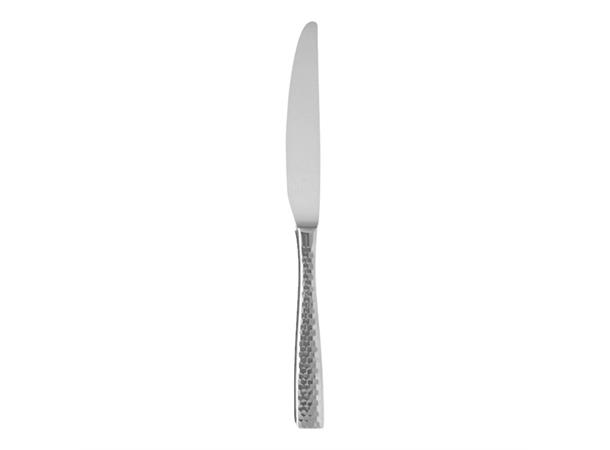 LUCCA FACET middagskniv L:251mm I hamret rustfritt stål