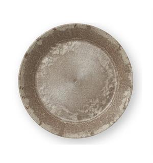 LUUPS tallerken i trefiber/plast, brun Ø:18cm 