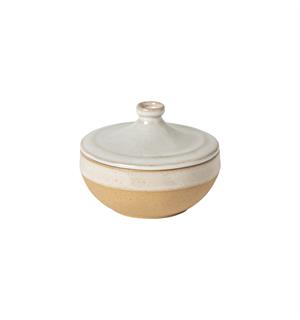 MARRAKESH kasserolle m/lokk Ø:120mm Hvit Resirkulert steingods fra Portugal 0,2L 