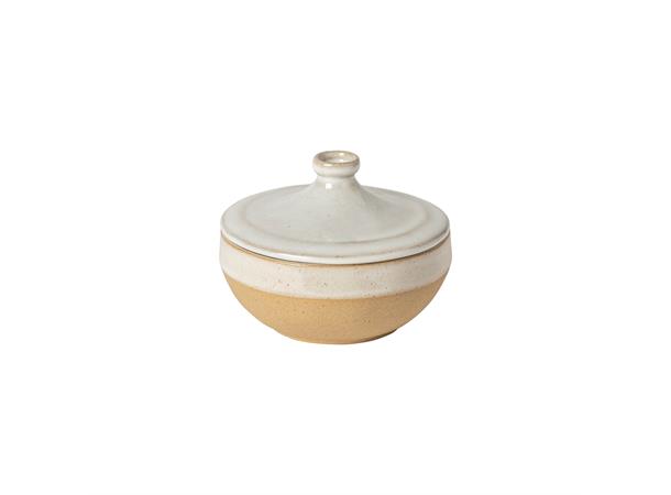 MARRAKESH kasserolle m/lokk Ø:120mm Hvit Resirkulert steingods fra Portugal 0,2L
