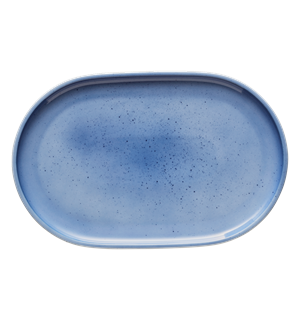 MASH UP oval tallerken 300x200mm Dekor: Blue Splash 