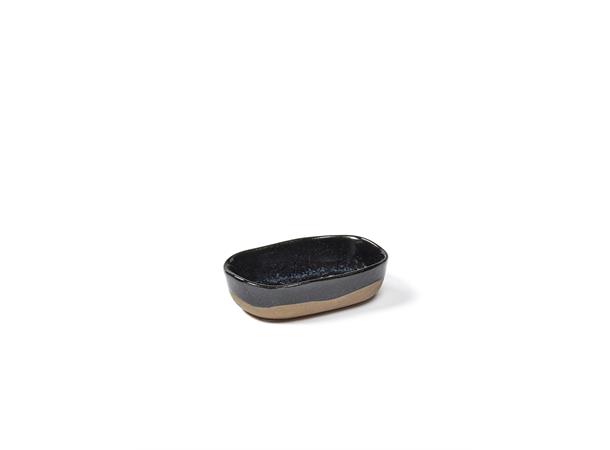 MERCI form 98x65x25mm, mørk blå Lekent og lunt i steingods