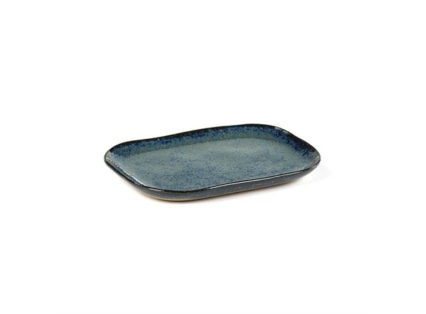 MERCI tallerken 145x105mm, blågrå Lekent og lunt i steingods
