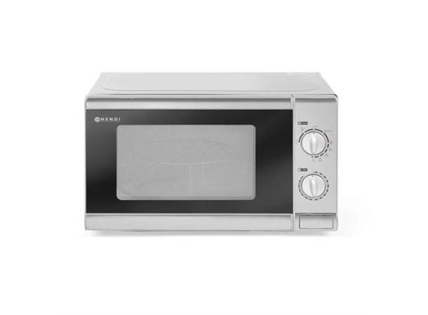 Microbølgeovn m grill, volum 20ltr,1050W LxBxH 440x360x250mm, Rustfri utførelse