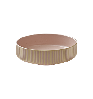 NARA bolle rund m. relieff Ø:160mm Rosé Steingods - Ø:160mm H:62mm 0,71ltr 