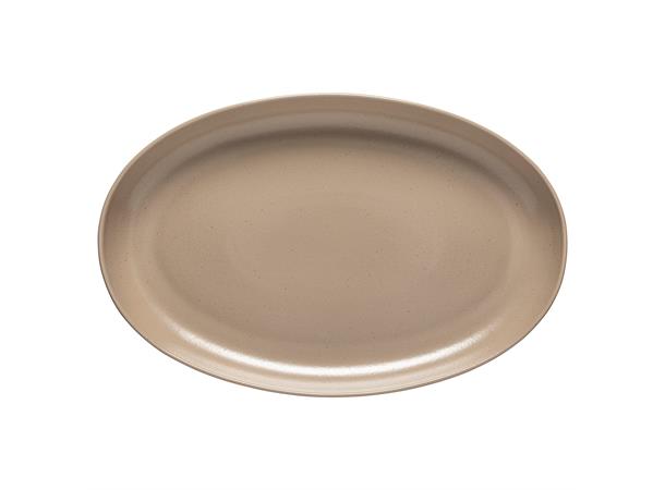 PACIFICA oval coup fat L:41cm Chestnut L:41cm B:26cm H:4,5cm - Robust steingods