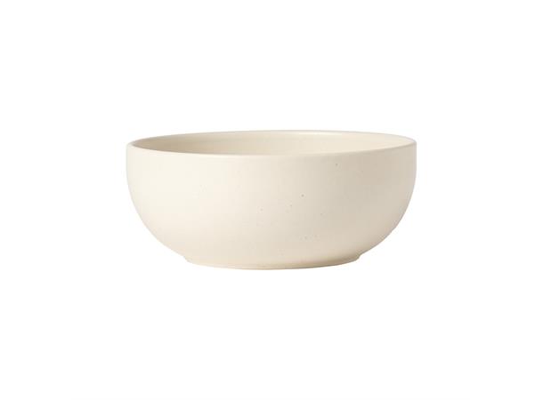 PACIFIC bolle rund Ø:19cm, Vanilje Ø:19cm - Robust steingods