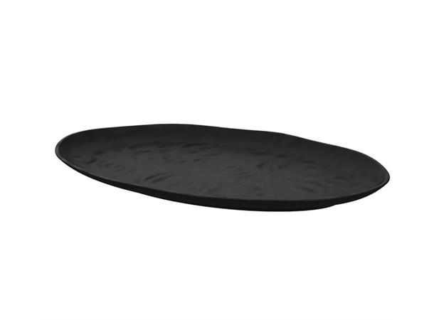 PIGMENT ovalt fat i melamin SORT L:420mm B:280mm H:30mm,vekt 760g