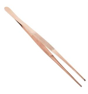 Pinsett L:250mm, Kobber Lagd i 18/8 stål 