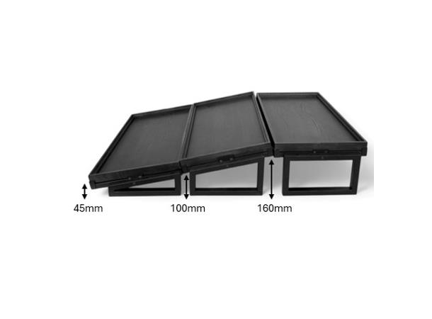 Rammesystem Skrå GN1/1,Høyde 100/45mm Shiva - Kun stativ!