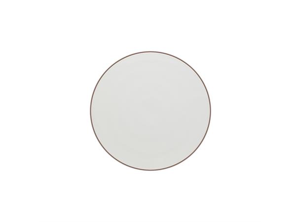 SHIRO gourmettallerken flat Ø:110mm Dekor: Hvit med rim