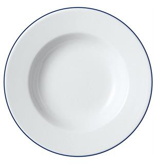 SOLEY Pastatallerken, m fane Ø:300mm Med blå fanedekor 