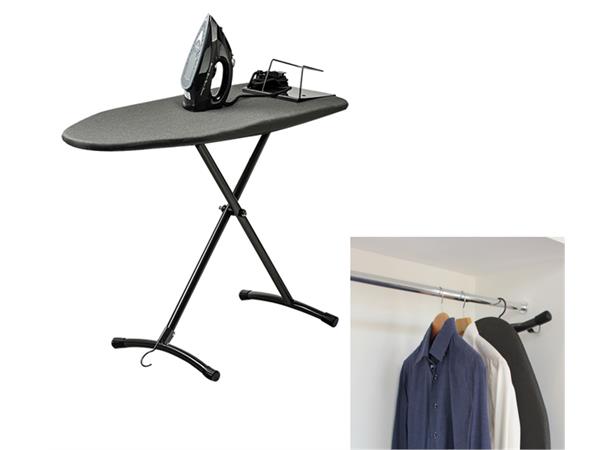 Strykebrett 40x100cm. Med krok for oppheng i garderobe