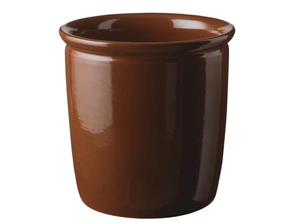 Syltekrukke Knabstrup, brun 4Ltr Velegnet til yoghurt  Ø 220mm, H 220mm