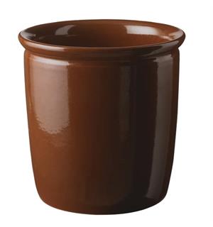 Syltekrukke Knabstrup, brun 4Ltr Velegnet til yoghurt  Ø 220mm, H 220mm 