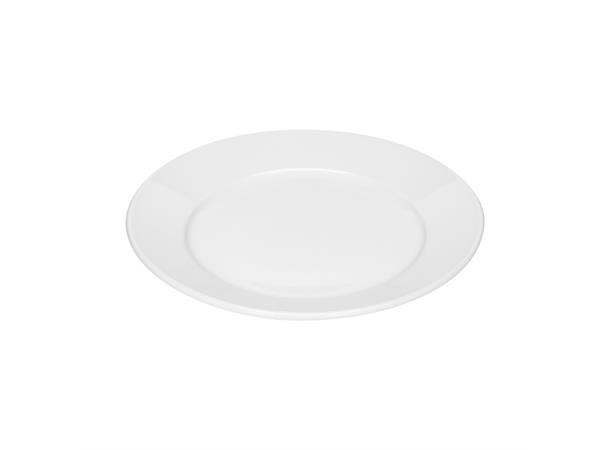Tallerken Ø:25cm SMART, Hvit Høybrent porselen