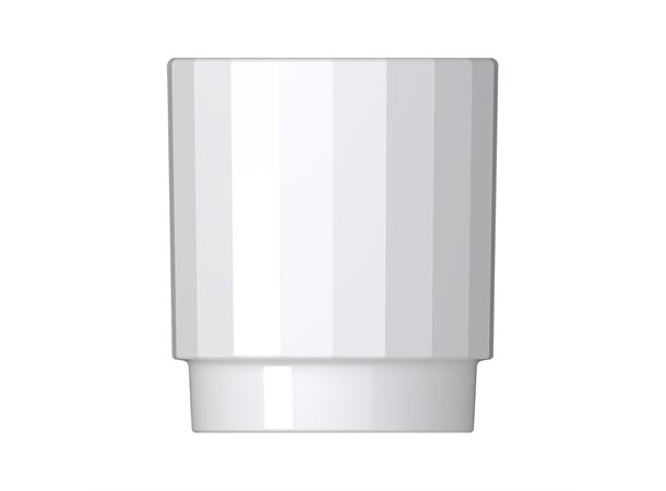 Tumbler stablebar Ø:8cm/30cl EDGE, Hvit Ø:78/H:93mm - Høybrent porselen