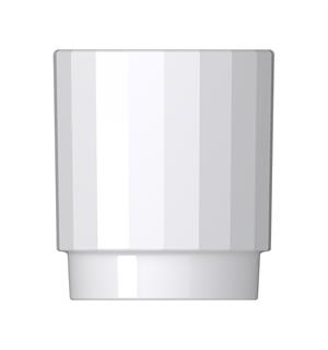 Tumbler stablebar Ø:8cm/30cl EDGE, Hvit Ø:78/H:93mm - Høybrent porselen 