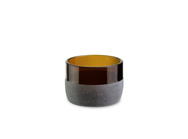 iWas tumbler lav 12cl, brun frostet 12cl/Ø:74mm - Gjenbrukte flasker