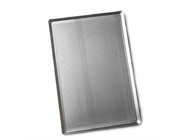 Bakebrett perforert 600x400mm, Aluminium Tykkelse 2mm, perforeringshull 3mm