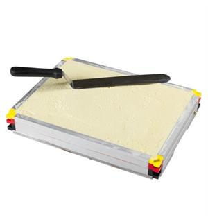 Bakeform ramme Stål/aluminium 570x370mm Brett i rustfritt + 3 rammer i aluminium 