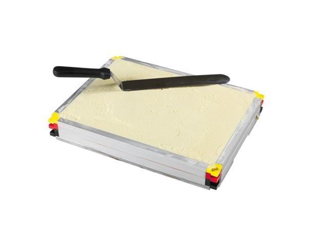 Bakeform ramme Stål/aluminium 570x370mm Brett i rustfritt + 3 rammer i aluminium