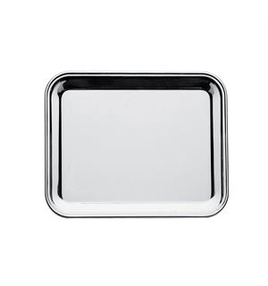 Barbrett rustfritt rektangulært 29x22cm Serveringsbrett i rustfritt stål 