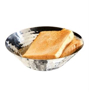 Brødkurv rund Ø:20cm hammerslått stål 