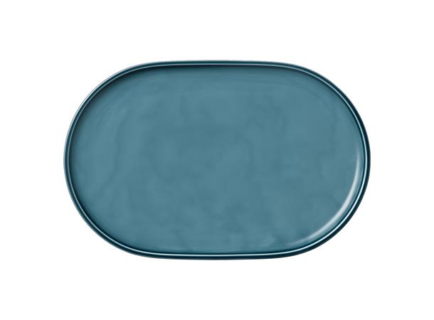 COMPANION tallerken oval 360x240mm Feltspatporselen med farget glasur