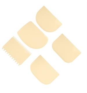 Deigskraper set av 5 stk B:110x90mm Laget av polypropylen, fleksible 