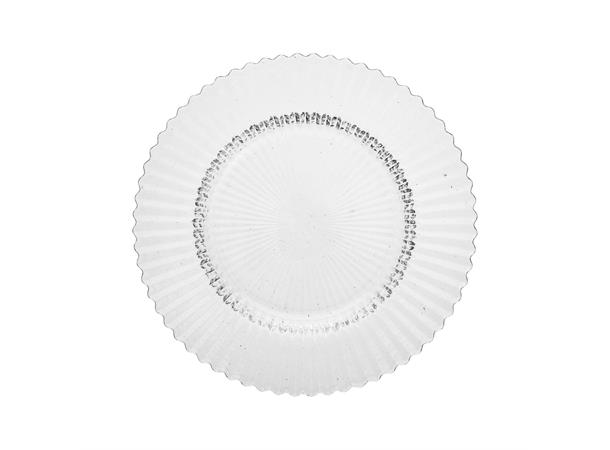 Glasstallerken Ø:215mm, klar, ARCHIE