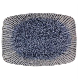 IRIS BLUE rekt. tallerken 270x200mm H: 21mm vekt 600gram 