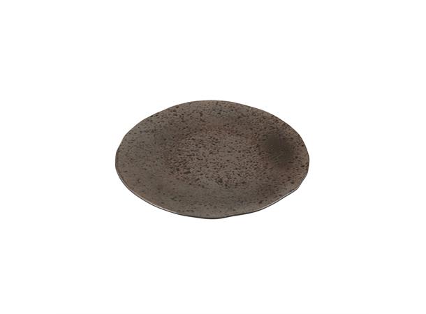 IRONSTONE tallerken flat coup Ø:170mm Steingods - Dobbeltbrent