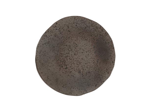 IRONSTONE tallerken flat coup Ø:170mm Steingods - Dobbeltbrent