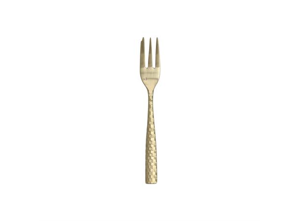 LUCCA FACET GOLD kakegaffel L:150mm I hamret rustfritt stål - matt gull