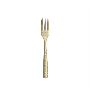 LUCCA FACET GOLD kakegaffel L:150mm I hamret rustfritt stål - matt gull 