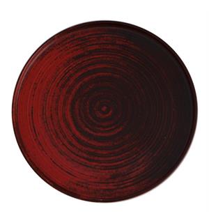 LYKKE flat tallerken rett kant Ø:300mm R RØD. Ø:303mm H:16mm Vekt:795gr. 