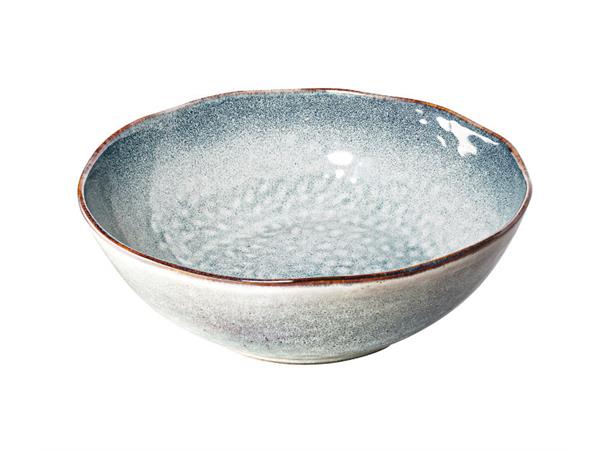 MAUI Poke Bowl Ø:21cm/120cl, Gråblå/Foam Reaktiv glasur