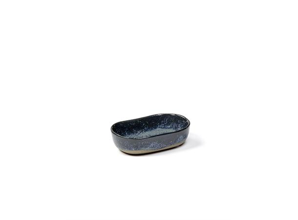 MERCI form 98x65x25mm, blågrå Lekent og lunt i steingods