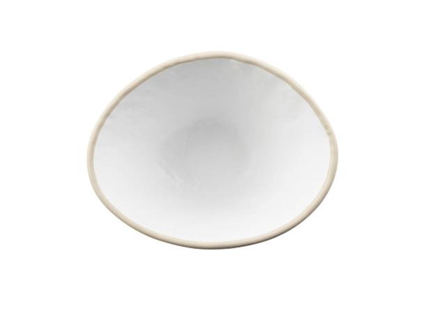 Melamin dyp skål oval 38,4cl Asymmetrisk