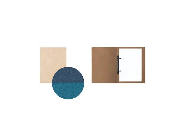 Menymappe Lisbon A4 ringperm 2 fester NUPO - Midnight Blue/Petrol