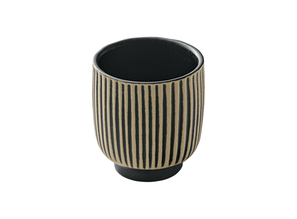 NARA krus u. hank m. relieff 10cl Sv/Hv Steingods - Ø:70mm H:66mm 10cl